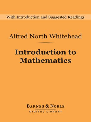 cover image of Introduction to Mathematics